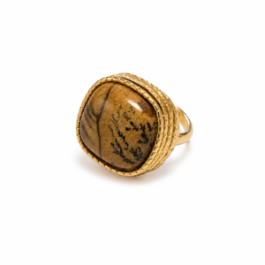 Goudkleurige ring streep
