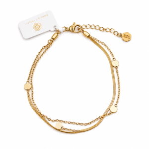 Goudkleurige armband dubbel