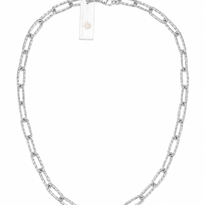 Zilverkleurige schakel ketting