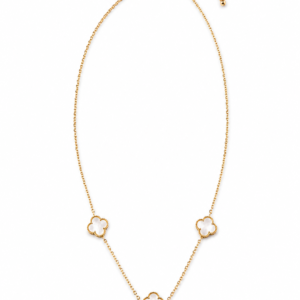 Goudkleurige ketting klaver